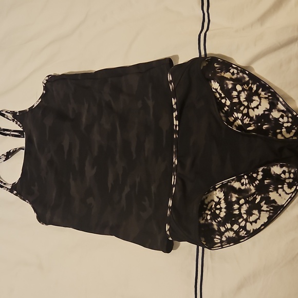 Athleta Other - Athleta Girl Camo Tankini Reversible Bikini